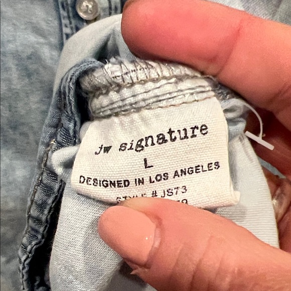 JW Signature Blue Denim shirt dress - Picture 7 of 12